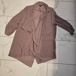 Fashion Nova Lightweight Open Cardigan XL Mauve